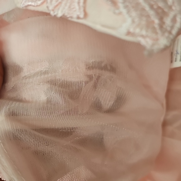 Elegant, Pink, Lace, Dress, Strapless, Mini, Dance, Summer, Prom, Vegas, Flower - Picture 9 of 9